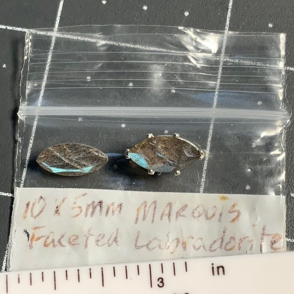 Vintage 10x5mm Labradorite Marquise Gemstones (9) - Picture 2 of 2